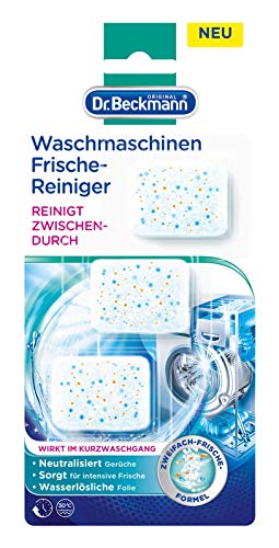 Dr. Beckmann Limpiador para lavadoras, limpiador de máquina en formato de tapa práctico, 3 x 20 g