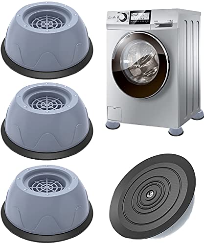Almohadillas de Goma para Lavadoras | Universal Patas antivibracion lavadora - 4 Piezas Soporte de Goma Antivibración/Amortiguador de vibraciones - Piezas de accesorios para pies lavadora y secadora