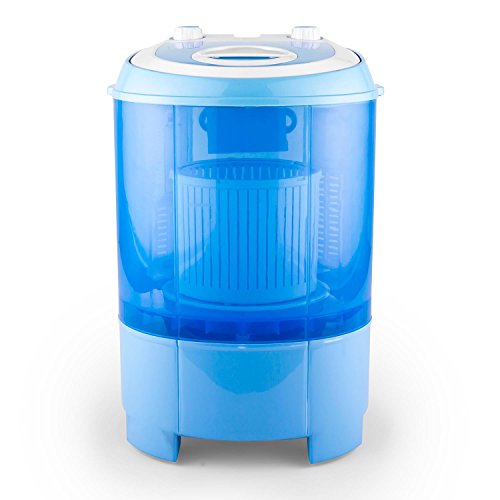 Oneconcept SG003 Camp Edition - Mini-Lavadora y centrifugadora, Capacidad de 2,8 kg, Potencia de 180 W, Bajo Consumo energético y de Agua, Lavadora para Camping, Azul